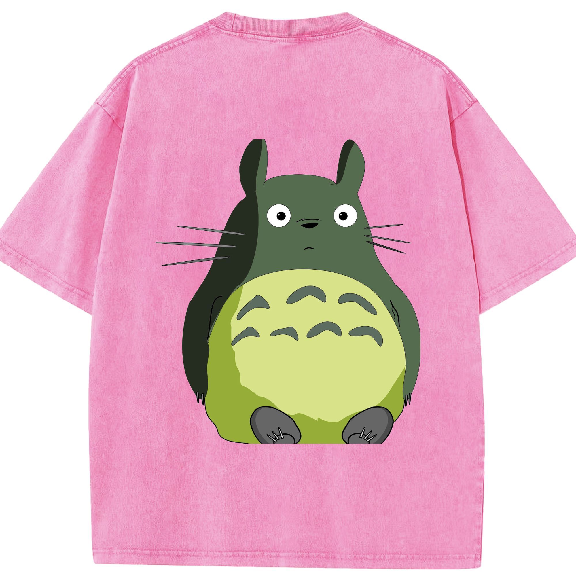 （画像用） となりのトトロ 草壁メイ 草壁サツキ My Neighbor Totoro Satsuki Kusakabe Mei Kusakabe 綿100% ヴィンテージ風 半袖Tシャツ（背面プリント）